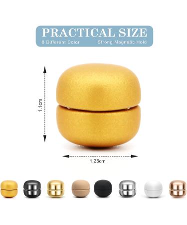8-Piece Colorful Magnetic Hijab Pins - Rustic Style | Coldairsoap Pinless Round Magnets for Women - Buy Online on SooperMarket.com