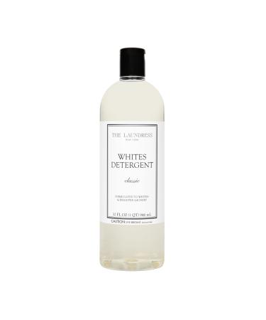 The Laundress Whites Detergent Concentrated Laundry Detergent Liquid Whiten & Brighten Clothes Tough on Stains Classic Scent 32 oz.