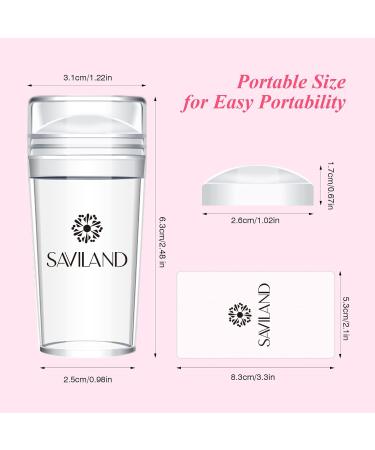 Saviland French Nail Stamp Kit with White Gel Polish - Nail Art Stamping Set for French Manicure - Buy Online on SooperMarket.com