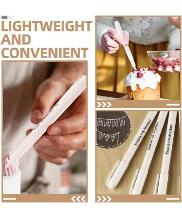 Alipis 4pcs Edible Markers Food Coloring Pens Fine Tip Food Grade Pens Edible Marker for Cookies Decorating Fondant Cakes Frosting Easter Eggs - Buy Online on SooperMarket.com