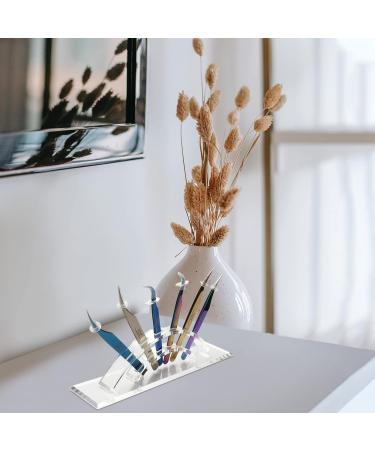 1pc Tweezers Storage Eyelash Stand Tweezers Stand Lash Extension Stand Eyelash Tweezers Holder Eyelash Tweezers for Extensions Display Stand Lash Organizer Dust-proof Acrylic Clamp - Buy Online on SooperMarket.com