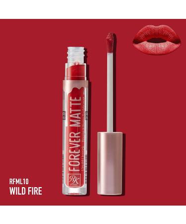 Ruby Kisses Forever Matte Liquid Lipstick RFML10 - Wild Fire | Long-Lasting Lip Color - Buy Online on SooperMarket.com