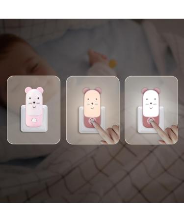 Buy Wetry Night Light Socket for Kids - Sleep Aid Wall Light for Babies Cute Bear & Mouse Design Ideal for Newborns - Buy Online on SooperMarket.com