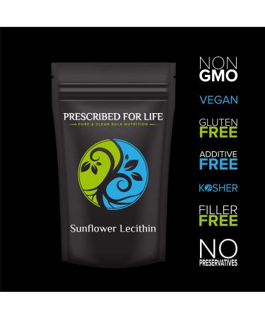 Sunflower Lecithin Powder 4 oz - Non-GMO, Gluten Free, Vegan | Rich in Choline & Essential Fatty Acids - Buy Online on SooperMarket.com