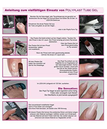 HN Hollywood Nails - PolyPlast Duo Form Tips | Premium Quality Nail Extensions for Professional Results - Free International Shipping - Buy Online on SooperMarket.com