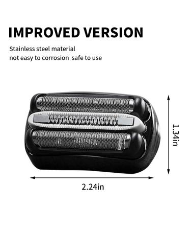 Braun Series 3 - 32B Shaver Foil & Cutter Replacement Part Compatible with Series 3 320 330 340 350CC 370cc-4 390cc-4 3000s 3010s 3040s 3050cc 3070cc - Buy Online on SooperMarket.com