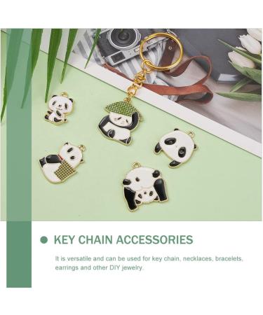 2 Boxes Panda Bamboo Pendant Keychain for Keys Animal Pendant Keychain Key Chain Making Supplies Bag 0.2X2.4X2.7CMx3pcs As Shownx3pcs - Buy Online on SooperMarket.com