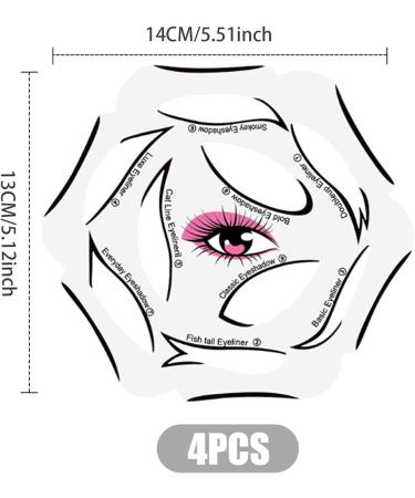 Eyeliner Stencil 4 Sheets 10 Models Each Eyeshadow Stencils 6 in1 Reusable Cat Eyeliner Stickers with Perfect Winged Tip Eyeshadow Stencils - Buy Online on SooperMarket.com