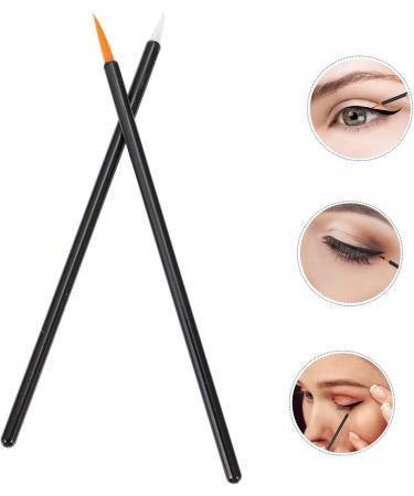 BELLIFFY 100pcs Disposable Eyelash Brush Cosmetic Brush Makeup Eyeliner Flat Eyeliner Brush Plastic - Buy Online on SooperMarket.com