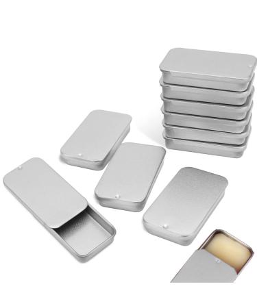 Agate 10 pieces of empty can containers portable mini storage box with sliding cover small cans with lid storage can for lip balm solid perfume