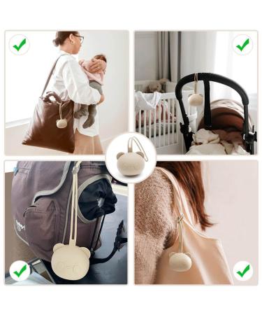 Caja Schnullerbox Silicone 2-Piece Pacifier Storage - Panda Design - BPA-Free Safe & High-Quality Baby Accessories for Babies - 2-Set (Gray & Gray Green) - Buy Online on SooperMarket.com