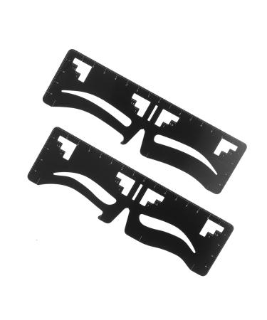 Angoily 4 Pcs Eyebrow Ruler Eyebrow Drawing Ruler Makeupset Eyebrow Corrector Card Eyebrow Trimming