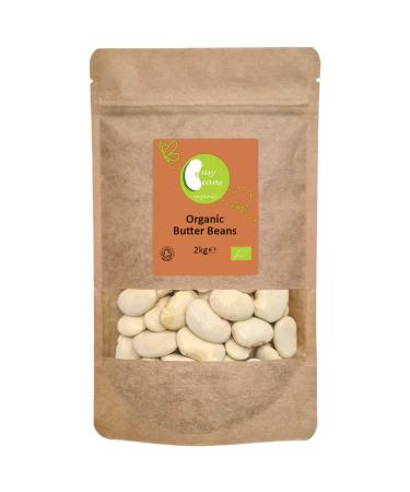 Organic Butter Beans | Certified Organic | by Busy Beans Organic (2kg)