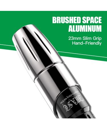 Mast Tour Rotary Tattoo Pen Machine | 3.5 Length | Custom Mast Coreless Motor | 25mm Grip | Grey - Buy Online on SooperMarket.com