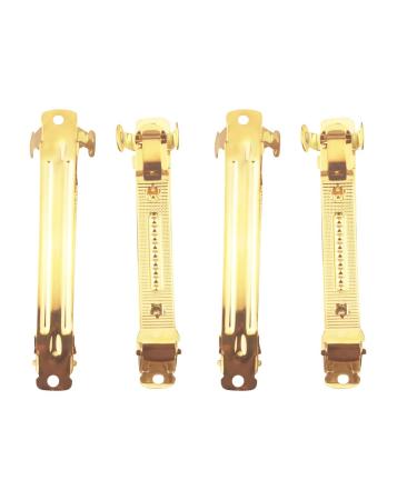 ALLinONE Gold Plated French Barrette Hair Clips for DIY Craft Project (60mm-20pcs)