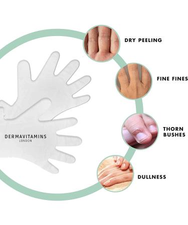 Dermavitamins Advanced Moisturising Foot & Hand Mask Set - Hydrating Treatment for Soft Skin - Buy Online on SooperMarket.com
