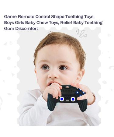 Teething Remote Control for Baby with Pacifier Clip  Funny Teethers for Baby for Baby Girl Or Boy Teething Toys for Babies 3-6 6-12 Months(Black) - Buy Online on SooperMarket.com