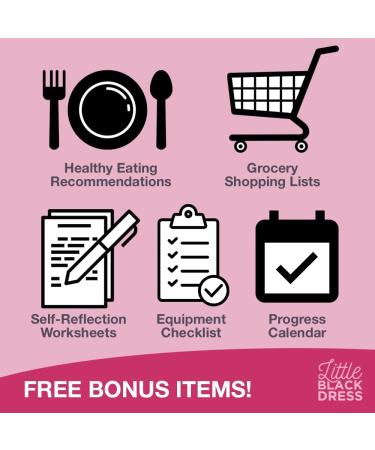 Little Black Dress Full Body Exercise DVD for Women Seniors and Beginners | 8-Minute Low-Impact Workouts at Home with Healthy Eating Guidance - Buy Online on SooperMarket.com