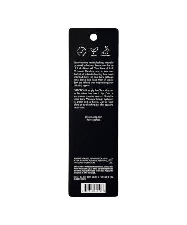 e.l.f. Clear Lash & Brow Mascara 2-Pack - Conditioning Brow & Lash Gel - Vegan & Cruelty-Free - Buy Online on SooperMarket.com