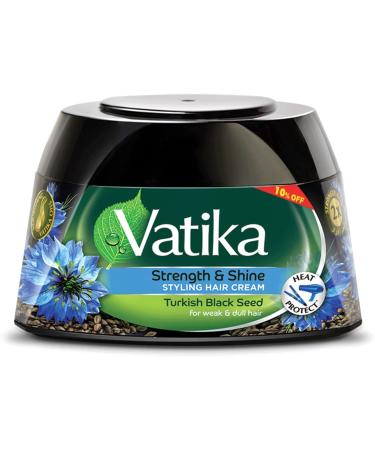 Vatika Naturals Nourish & Protect Styling Hair Cream | Henna Almond & Aloe Vera with Nourishing Vatika Oils - 140 ml / 4.9 oz (Vatika Turkish Black Seed)