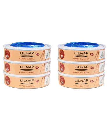 Lilnap - 6 refill cassettes compatible with Angelcare Windeiler & Litter Licke