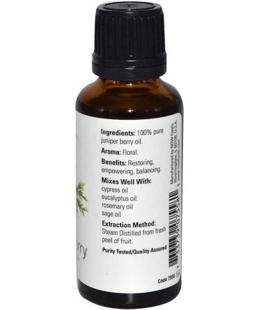 Now Foods Juniper Berry Essential Oil 1 fl oz | Pure Aromatherapy & Natural Wellness - Buy Online on SooperMarket.com