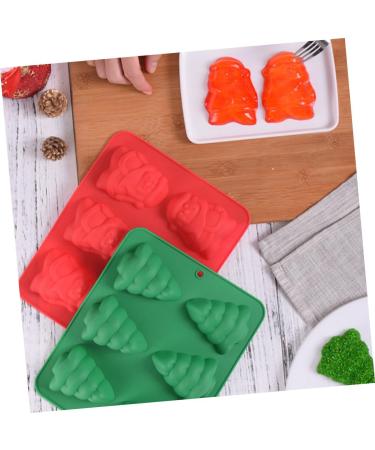 KICHOUSE Christmas Decor Christmas Baking Molds Silicone Molds Ice Cubes Chocolate Pastry Mould Cake Mold Mousse Mold Fudge - Buy Online on SooperMarket.com