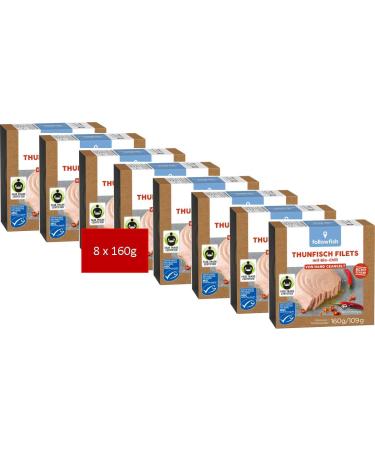 Followfish MSC Fair Trade tuna fillets with organic chilli 160g (pack of 8)