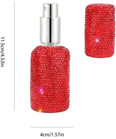 TROONZ Rhinestone Perfume Travel Refillable Bottle | 30ml Portable Spray Atomizer Bottle | Travel Reusable Bottle Container Empty Perfume Spray Bottle For Travel - Buy Online on SooperMarket.com