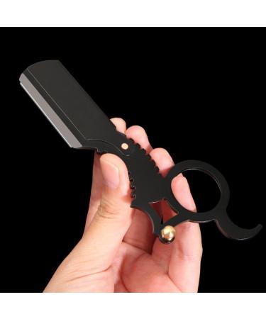 Ventdouce Stainless Steel Cut-Throat Razor | Premium Straight Edge Shaving Tool for Beard Care | Ideal for Travel Camping Home and Salon Use - Buy Online on SooperMarket.com