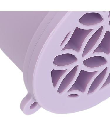 Buy Portable Silicone Makeup Brush Cleaner Cup - Drying Rack & Scrubber Bowl in Purple | Best Brush Cleaning Tool Online - Buy Online on SooperMarket.com