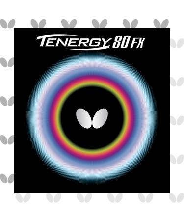 Butterfly Tenergy 80 FX Table Tennis Rubber Table Tennis Rubber - 1.7 mm, 1.9 mm, or 2.1 mm - Red or Black - 1 Inverted Table Tennis Rubber Sheet - Professional Table Tennis Rubber 2.1 Red