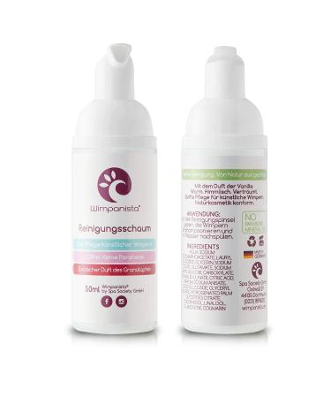 Wimpanista Eyelash Shampoo - Pomegranate Scent Oil-Free Paraben-Free Made in Germany - 50ml Eyelash Care Solution - Buy Online on SooperMarket.com