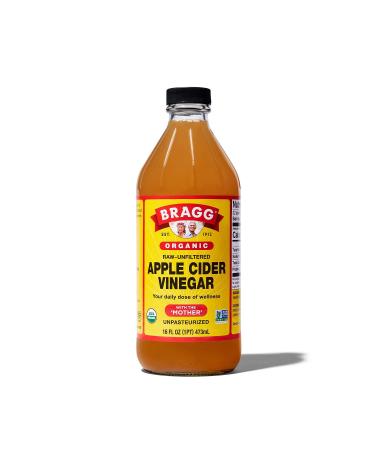 Bragg Organic Raw Apple Cider Vinegar, 16 Fl Oz (Pack of 1)