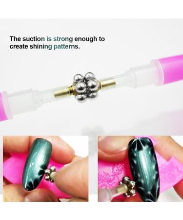 Magnetic Nail Art Tool - CAT Eye Nail Magnet & UV LED Pencil for Professional Acrylic Manicure - Buy Online on SooperMarket.com