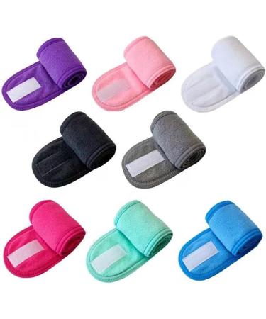 kawehiop Adjustable And Flexible Women Adjustable SPA Facial Headband Color Available Premium Cotton Headbands For Face Washing Rose Red - Buy Online on SooperMarket.com