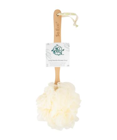 So Eco Long Handle Shower Pouf White (80 40 036)