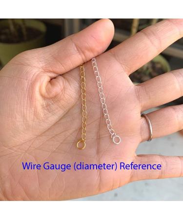 Adabele 925 Sterling Silver 2 Chain Extender | Removable Adjustable Extension for Necklace Anklet Bracelet - SS303-2 - Buy Online on SooperMarket.com