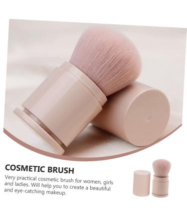 NOLITOY Powder Brush - Fluffy Blush & Foundation Makeup Brush | Portable Pink Cosmetic Tool for Flawless Blending - Buy Online on SooperMarket.com