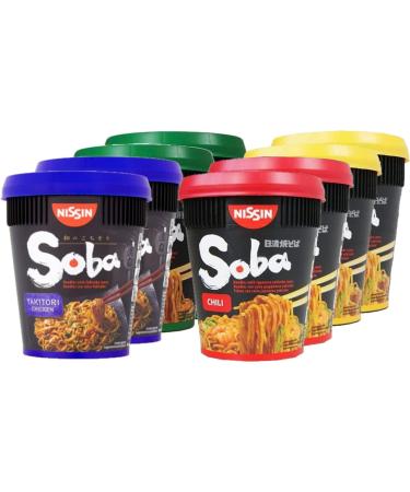 Nissin Soba Classic Pot Noodles Self Customised Pack of 8 Pot Noodle Cups - Pick Any 4 Flavours - Buy Online on SooperMarket.com