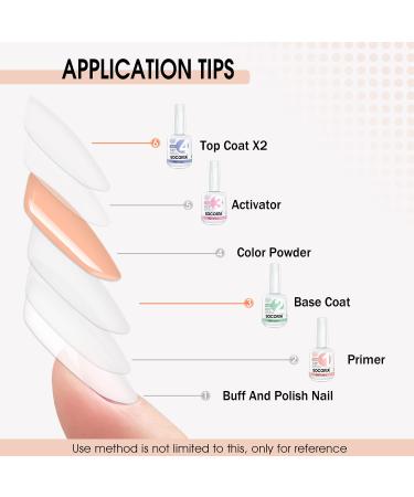 Buy Dip Powder Base Coat 15ml | Fast Dry Long-Lasting Nail Dipping Powder for DIY Salon & French Nail Art - No Lamp Needed - Buy Online on SooperMarket.com