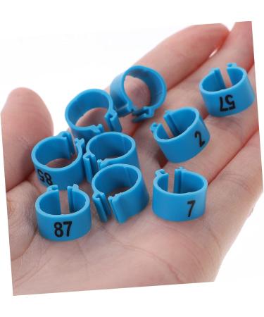 FRCOLOR 200 Pcs Pigeon Anklet Plastic Tags Chicken Foot Bands Dove Pigeon Foot Bands Baby Chicken Foot Ring 1X1X0.8CMx2pcs Bluex2pcs - Buy Online on SooperMarket.com