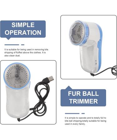 Premium Portable Fabric Shaver & Lint Remover - Ideal for Clothes Sweaters and Furniture | Two Blades & Electrostatic Brush - Buy Online on SooperMarket.com