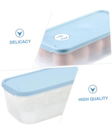 RORPOIR 1pc Box Egg Storage Box Storage Bins Refrigerator Eggs Storage Trays Egg Tray Blush Grid re-usable Blue 24x11.5cm - Buy Online on SooperMarket.com