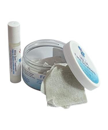 Diva Stuff Milia Spot & Scrubbies Treatment Set with Salicylic Acid, Retinol, Lactic Acid & Olive Squalene - Buy Online on SooperMarket.com