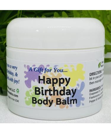 Urban ReLeaf Happy Birthday Body Balm - Fresh Citrus Spice Natural Shea Butter & Essential Oils | Unisex Gift - Deeply Moisturizing & Thoughtful Present - Buy Online on SooperMarket.com