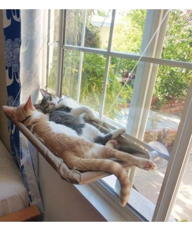 Sunny Seat Cat Window Perch Hammock | Space Saving Cat Bed | Size 55x35cm - Buy Online on SooperMarket.com