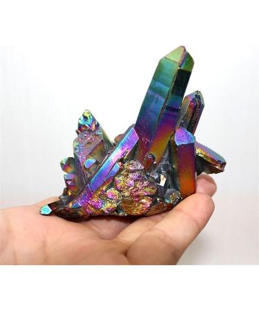 Decorative Crystal Natural Quartz Amethyst Cluster Crystal Stone Electroplated Colorful Crysral Cluster Specimen Home Gifts 1pcs Home Decor Crystal FUZEGRDLI (Color : Amethyst Cluster Size : 60 70g 60 70g Amethyst Cluster - Buy Online on SooperMarket.com