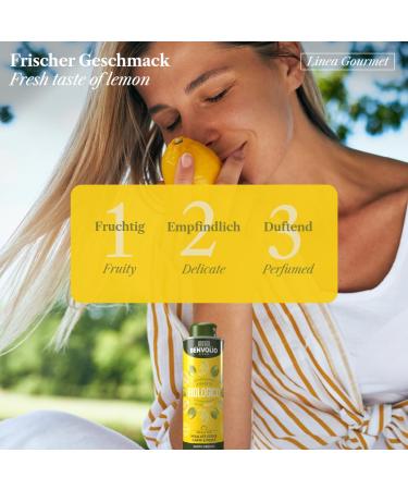 Benvolio Bio Lemon Oil 250ml - Cold Pressed Olive Oil with Real Lemon - Perfect for Salads Meat & Fish - 100% Natural Rich in Vitamins E & C - Buy Online on SooperMarket.com