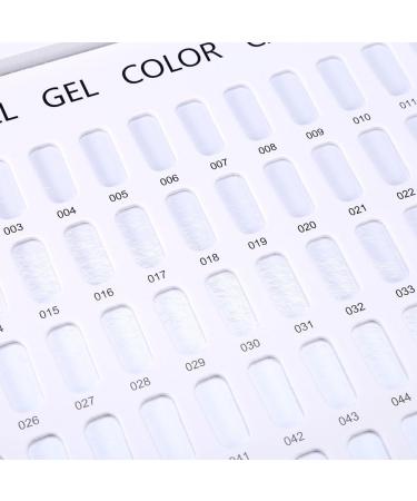 OKBY Nail Color Card - 2 Types Nail Color Display Chart Book Nail Polish Gel Color Display Card Nail Art Showing Board(Stripes Cover) - Buy Online on SooperMarket.com